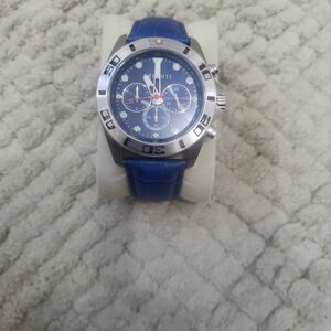 Men's Blue Chronograph Watch